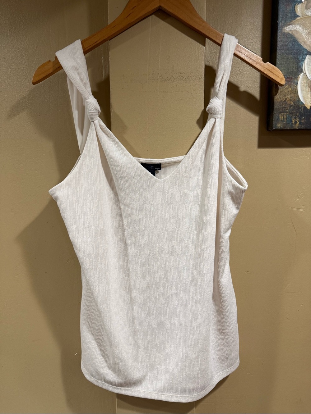 Ann Taylor Factory Knot-Shoulder V-Neck Women's Tank Top